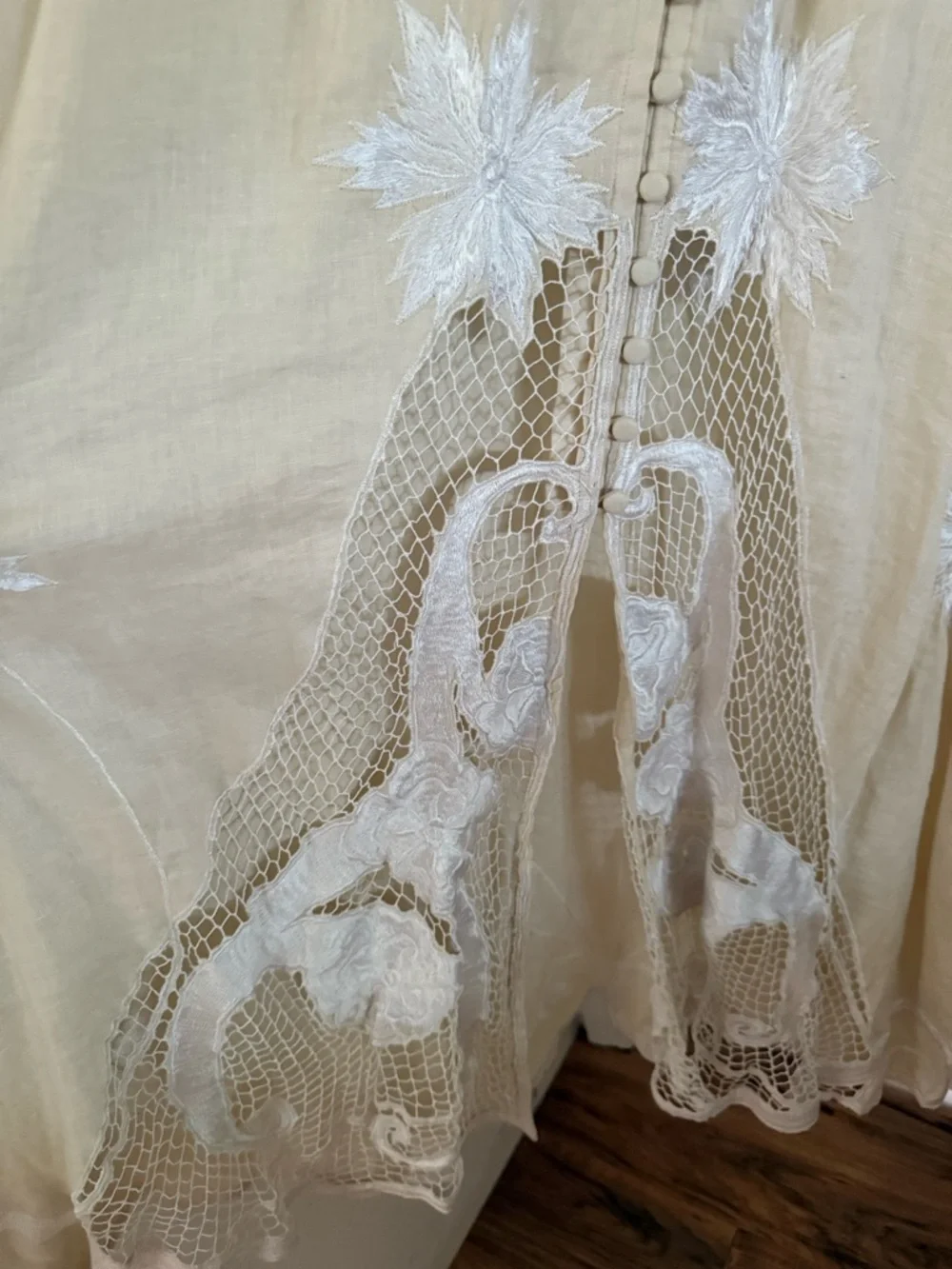 Fillyboo Cream Lace-Embroidered Dress - Picture 7 of 14